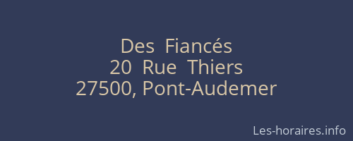 Des  Fiancés