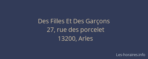 Des Filles Et Des Garçons