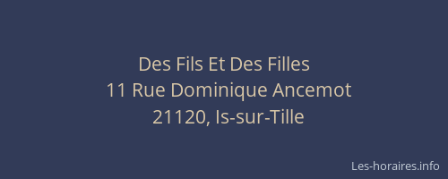Des Fils Et Des Filles