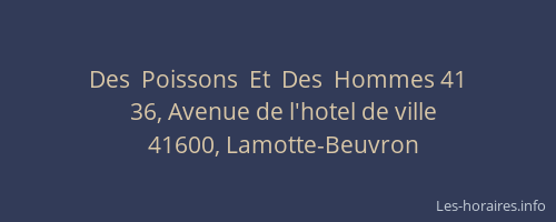 Des  Poissons  Et  Des  Hommes 41