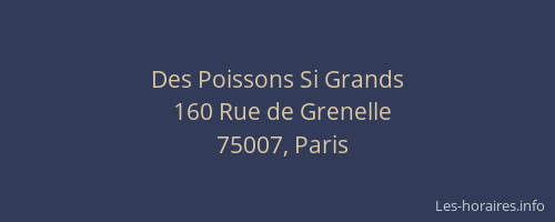 Des Poissons Si Grands