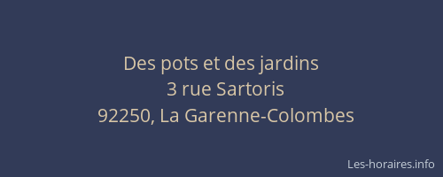 Des pots et des jardins