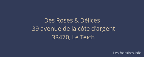 Des Roses & D&eacute;lices