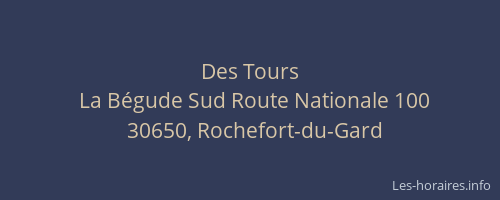 Des Tours