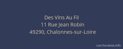 Des Vins Au Fil