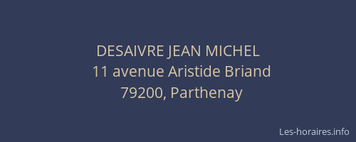 DESAIVRE JEAN MICHEL