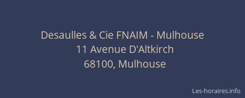 Desaulles & Cie FNAIM - Mulhouse