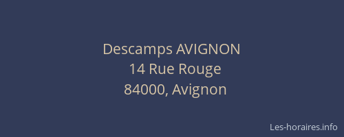 Descamps AVIGNON