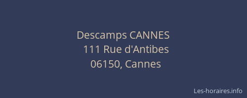 Descamps CANNES