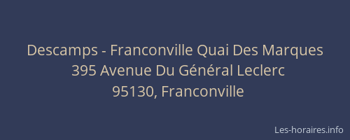 Descamps - Franconville Quai Des Marques