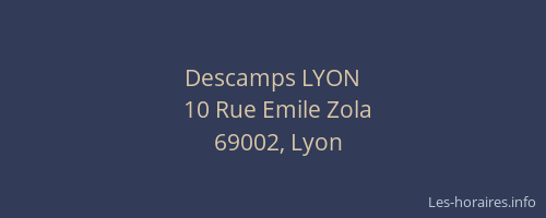 Descamps LYON