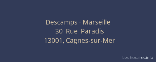 Descamps - Marseille