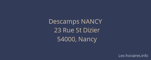 Descamps NANCY