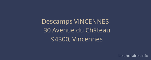 Descamps VINCENNES
