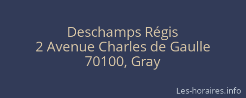 Deschamps Régis