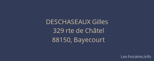 DESCHASEAUX Gilles