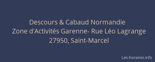 Descours & Cabaud Normandie