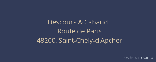 Descours & Cabaud