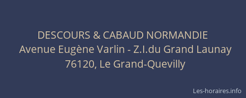 DESCOURS & CABAUD NORMANDIE