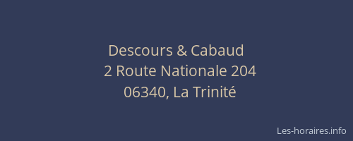 Descours & Cabaud