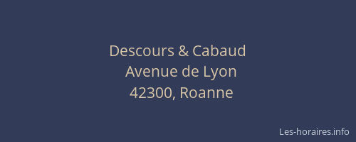 Descours & Cabaud