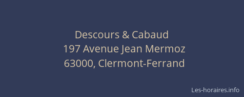 Descours & Cabaud
