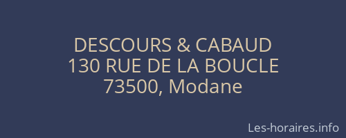 DESCOURS & CABAUD
