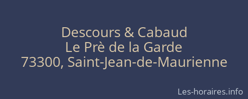 Descours & Cabaud