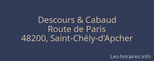 Descours & Cabaud