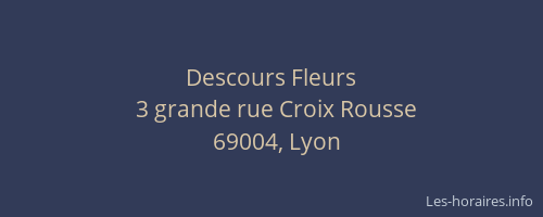 Descours Fleurs