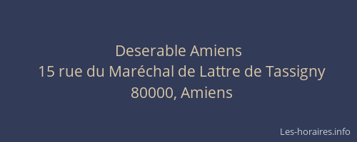 Deserable Amiens