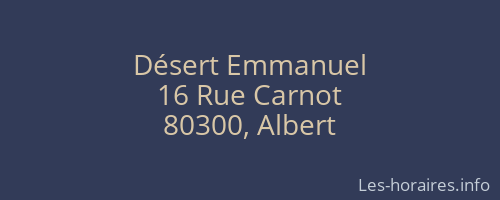 Désert Emmanuel