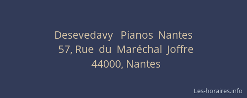 Desevedavy   Pianos  Nantes