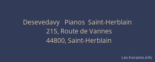 Desevedavy   Pianos  Saint-Herblain