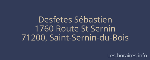 Desfetes Sébastien