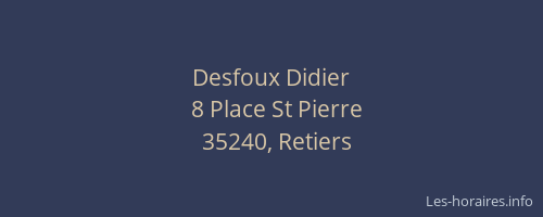 Desfoux Didier