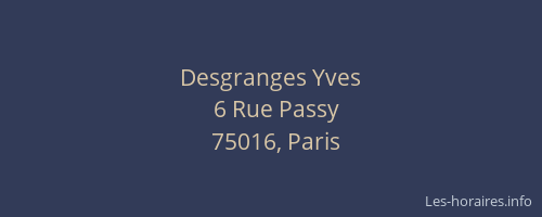 Desgranges Yves