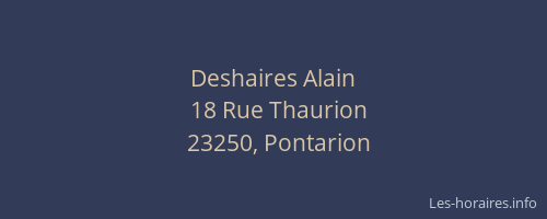 Deshaires Alain