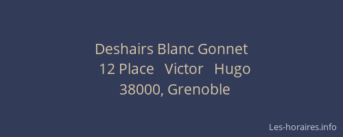 Deshairs Blanc Gonnet