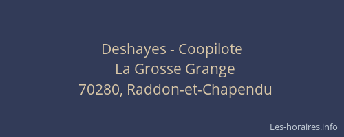 Deshayes - Coopilote