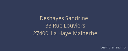 Deshayes Sandrine