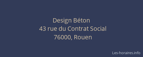 Design Béton