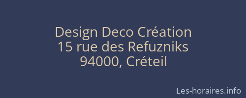 Design Deco Création