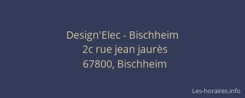 Design'Elec - Bischheim