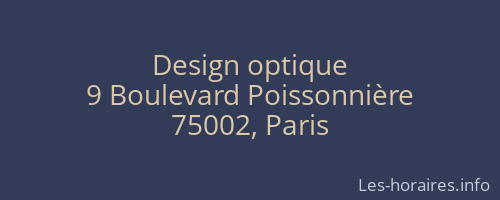 Design optique