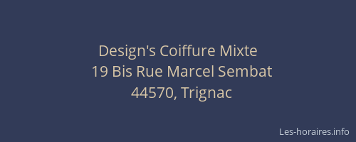 Design's Coiffure Mixte