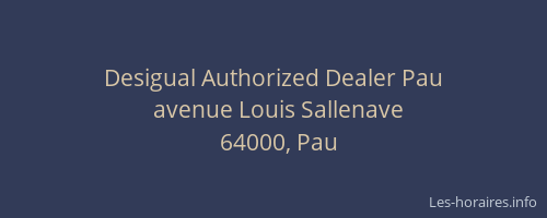 Desigual Authorized Dealer Pau