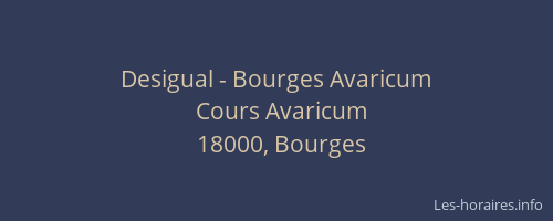 Desigual - Bourges Avaricum