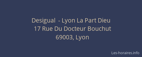 Desigual  - Lyon La Part Dieu