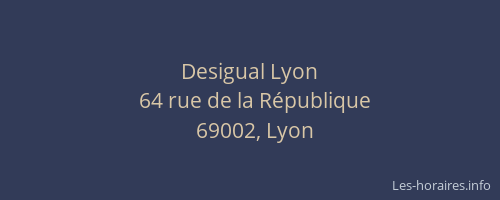 Desigual Lyon